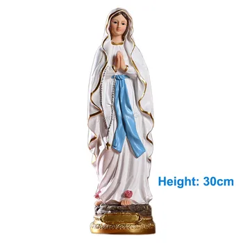 Kristus Namizni Kip Figur Smolo Madonna Blagoslovljeni Saint Virgin Fatima Gospa Lourds Marija Kip, Slika