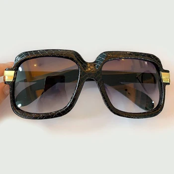 Klasična Luksuzni Moških Sončna Očala Big Sqaure Okvir Modne Blagovne Znamke Snakeskin Pattern Sončna Očala Za Moške, Ženske