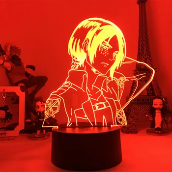 Napad na Titan Noč Svetlobe Akril 3d Lučka Ymir namizne Svetilke za Dom Soba Dekor Svetlobe Otrok Darilo Ymir LED Nočna Lučka Anime