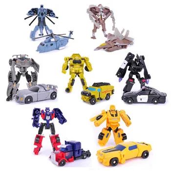 7pcs/lotTransformation Robot Komplet Deformacije Robot figuric-Igrač za Boy Modelu Vozila Otroci Darilo