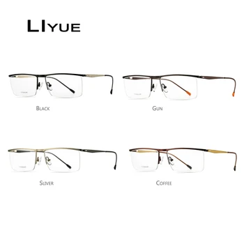 Titanove Zlitine Okvir Očal za Moške oči, Kratkovidnost Stekla Recept Kovinski Očala Okvirji 2020 korejski Brezvijačno Optičnih Očal