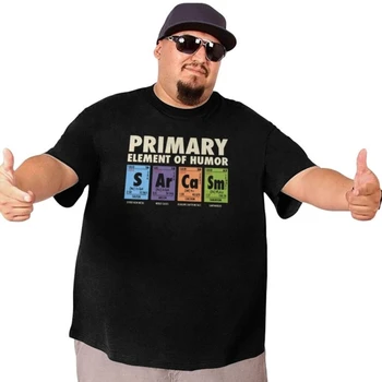 Moški Vrhovi T Shirt Periodnega za Humor Premium Bombaž Smešno Znanost Sarkazem Osnovni Elementi Kemija Tee Camisa