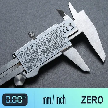 Digitalno kljunasto merilo iz Nerjavečega Jekla Elektronski Vernier Čeljusti 6Inch 0-150mm Kovinski Mikrometer za Merjenje Kaliper Merilniki