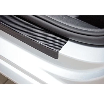 4PCS ogljikovih vlaken vinilne nalepke Vrata Avtomobila Polico Izvažajo Ploščo za Hyundai Forum, Deli, dodatna Oprema