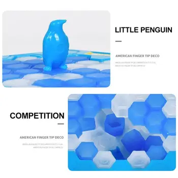 Mini Pingvin Past Starš-otrok Interactive Entertainment Zaprtih Igre Igrače Za Otroka Družina Prekinil Ledu Blok Shrani Pingvin