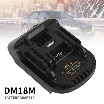 1 Kos podatkovnega kabla USB je Baterija Adapter Pretvornik za Milwaukee M18 18V Li-Ion Baterija Za V18 Li-Ion Baterije Baterije Prilagodilnik Pretvornika Črna