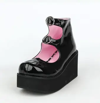 Angelski odtis Nove mori dekle Ženske čevlje lady lolita punk čevlji ženska poletje visoko malenkost pete, črpalke platforma čevlji 33-47