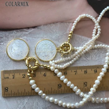 5 pramenov Lupini obeski San benito obeski ogrlica naravnih biserna ogrlica za ženske vere nakit za ženske 9748