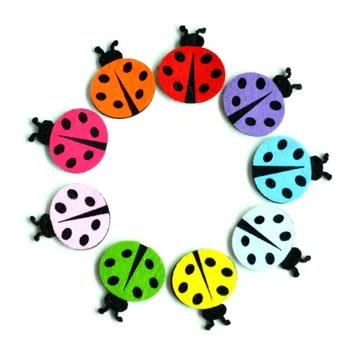30pcs/2 palca veliko 9colors Ročno Lepo Tkanine Ladybug Za sponke za Lase pribor Srčkan Počutil DIY Pribor Za Otroke Trakovi