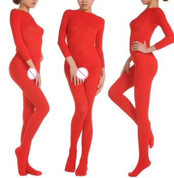 High-end Ženske 120D debele seksi odprto / Ne odprete Mednožje Teddies & Bodysuits Lady elastična Udobno dolgo oplaščeni Telo nogavice