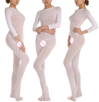 High-end Ženske 120D debele seksi odprto / Ne odprete Mednožje Teddies & Bodysuits Lady elastična Udobno dolgo oplaščeni Telo nogavice