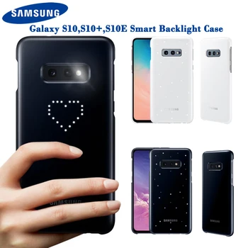 Originalni Samsung LED Pokrovček Za Samsung Galaxy S10Plus S10E S10 S10 Plus SM-G9730 SM-G9750 G9750 Čustveno Led Osvetlitev Učinek