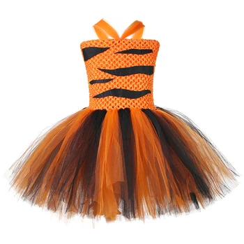 Dekleta Tiger Cosplay Kostum Komplet Dojenček Otroci Rojstni Dan Živali Stranka Tutu Obleko Otroka Halloween Šoli Opravljajo Oblačila, Ki