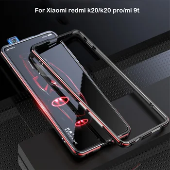 Za Xiaomi Redmi K20 Pro Primeru Kovinski Okvir Dvojni Barve Aluminija Odbijača Zaščita Kritje za Xiaomi Redmi K20 Mi 9T Pro Primeru