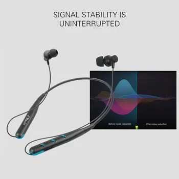Šport Bluetooth Slušalke Vratu Bluetooth Slušalke 5.0 Bas Vodotesne Slušalke Vgrajen Mikrofon Podpira TF Kartice