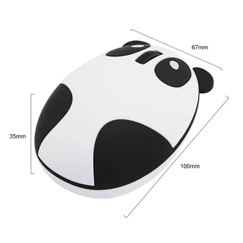 Akumulatorske Brezžične Miške Bluetooth Miška 4.0 Srčkan Risanka Tiho Miši 1200DPI Panda Design Računalnik Optični Mause Za Prenosnik
