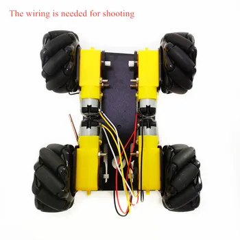 60mm Mecanum RC Avtomobilske Šasije Omni-directional Robot Avto Ohišje, Komplet z 4pcs TT Motor za Arduino DIY Deli Igrač za Visoke Hitrosti