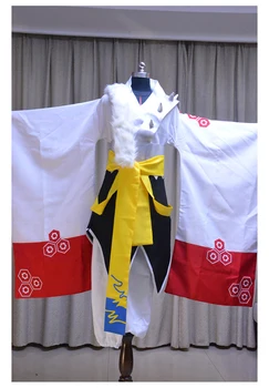 Japonske Anime Inuyasha Sesshomaru Cosplay Kostum In Maska Kimono Lasuljo, Las Slog, Kostume Srebro Lasulje Halloween Party