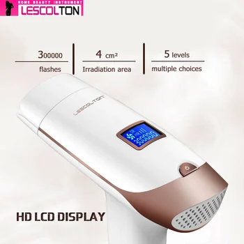 LESCOLTON Novo Nadgradnjo Laser Hair Epilator LCD-Zaslon Depilador Trajno Odstranjevanje Dlak Naprave Laserski Doma Epilator