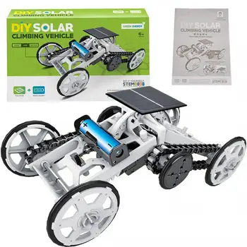 1:24 DIY Sončne Energije Znanost samonakladalne 1/24 Plezanje Avto 4WD modularni Sestav Električni Model Avtomobila Igrače Za Otroke Darila