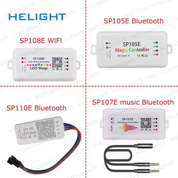 SP108E/SP107E/SP105E/SP110E SPI WIFI Bluetooth pixel Glasbe Krmilnik za pametni telefon APP Za WS2812B 2813 SK6812 Trakovi DC5-12V