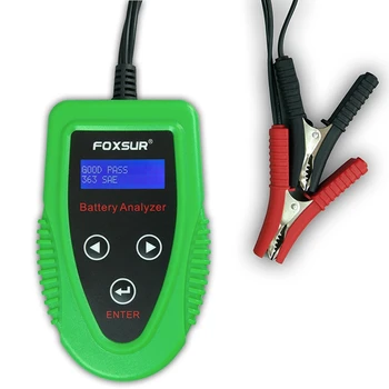 Foxsur 12V Akumulator Detektor Lcd Baterije Analyzer Avto Brezplačno Orodje za Diagnostiko, Mokro Ca Sla Baterije Cca Ir Soh Skener