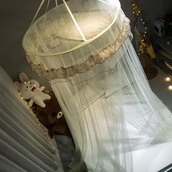 Visečo Kupolo Komarjem 360° vrtljivost Postelje Krošnjami Romantično Preja Posteljo Zaslona Anti-komar, Tekstil Doma Dekor Zavese Bedcover