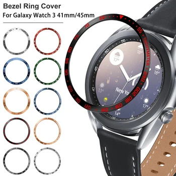 NOVE Plošče Tesnilo Kovinski Pokrovček Za Samsung Galaxy Watch 3 41mm 45 mm Jeklene Okvir za Varstvo Primeru je Pametno Gledati Dodatki