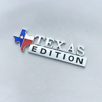 1 KOS 3D Kovinski ZIDAR TEXAS EDITION Emblem Značko za Univerzalno Vozil motorno kolo Dekorativni Dodatki Lone Star Avto Styling