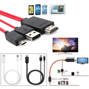 High Speed HDMI na Mini/Micro Adapter HDMI Kabli Za Mobilni Telefon, PC, TV Pozlačen Priključek Line