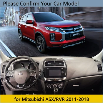 Nadzorna plošča Pokrov Zaščitni Ploščici za Mitsubishi ASX RVR 2011~2020 Avto, dodatna Oprema na Armaturno Ploščo Dežnik Preprogo 2016 2017 2018 2019