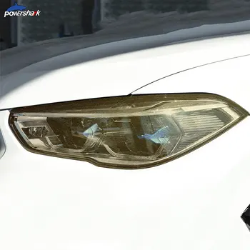 2 Kos Avtomobilski Žarometi Odtenek Črna Zaščitna folija Vinil Zaščito Preglednih TPU Nalepke Za BMW X6 G06 2020 - Dodatki