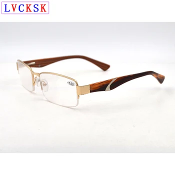 Ženske Moških Branje Očala povečevalna Letnik Očala Presbyopic Očala Moda Pol Platišča Okvir Bralec Očala Za vid L3