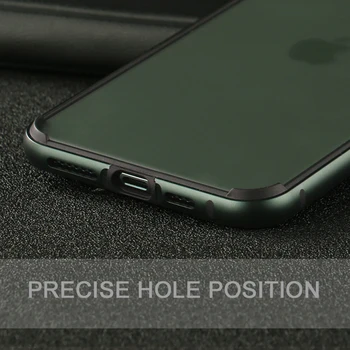 CAPSSICUM Kovinski Odbijača Primeru za iPhone 11 Pro Max Shockproof Mehkega Silikona, Trdi Aluminij Zlitine Okvir za iphone 11