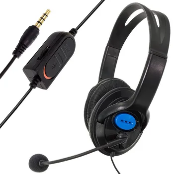 Žično Gaming Slušalke Slušalke z Mikrofonom za PS4 Prenosni RAČUNALNIK Telefon Modne Slušalke Za Igro Igralca