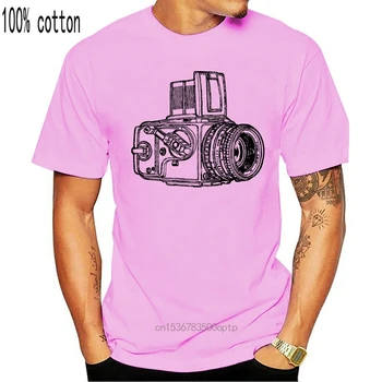 Kratek Rokav Hipster Tees Klasičnih Hasselblad Fotoaparatom, Grafiko, ki je Natisnjena Na moška T-Shirt majica
