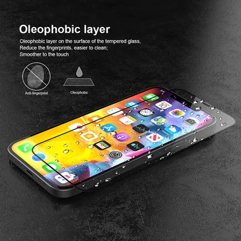 Polno Kritje Zaščitno Steklo Za iPhone 12 Mini/Pro/Pro Max Kaljeno Zaščitnik Zaslon Na iPhone 12 Pro Max 6.7'2020 Ukrivljeno Steklo