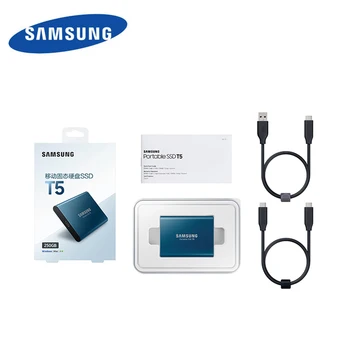 SAMSUNG Zunanji SSD T5 250 GB 500 GB 1TB 2TB Trdi Disk, Zunanji Pogon ssd Disk Hdd Gen2(10Gbps) Za Prenosni Računalnik Desktop