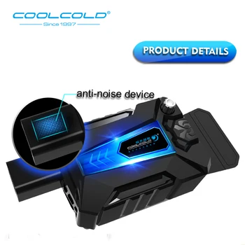 COOLCOLD Laptop Vakuumske Hladilnik Hitro Spustnem CPU Temperatura Smart Prenosnik za Hlajenje Pad z Močno Ventilatorji Za 12-17 palčni Prenosnik