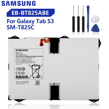 Originalni Nadomestni Samsung Baterije Za Samsung Tab Galaxy S3 T825C TabS3 SM-T825C Resnično Tablet Batetry EB-BT825ABE 6000mAh