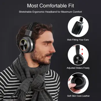 Bluetooth Slušalke LED Osvetlitev Gor Slušalke Slušalke Brezžične Slušalke Stereo Zložljive Šport Slušalke Slušalke za MP3 Predvajalnik