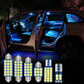 7pcs Festoon T10 W5W LED Žarnice 12V Avto Notranje luči Komplet Za Honda Stepwgn RG NS NS RG1 RK5 RP3 Dome Branje Svetlobe Prtljažnik, Svetilke