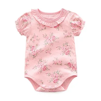 Novorojenčka Dekle Oblačila & Obleke Poletje Pink Princess Dekleta Kompleti Oblačil, Za Rojstni 0 3 6 9 mesecev roupa bebe