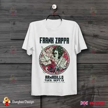 Frank Zappa Armadillo Plakat Austin V Teksasu, Nočni Klub Letnik Unisex Majica Preprosta, Kratka Sleeved Bombaža T-Shirt Vrh Tee