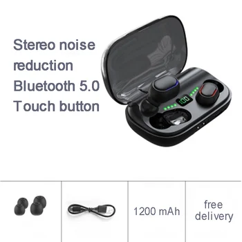 TWS Bluetooth 5.0 slušalke polnjenje box brezžične slušalke 9D stereo šport vodotesne slušalke slušalka z mikrofonom