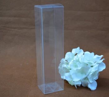 Qi 50pcs/Velikost serije:5*5*15 cm Poroko Prid PVC Škatla, Plastična PVC Okno za Plovila/Nakit/Kozmetični Paket Prozorno PVC Okno