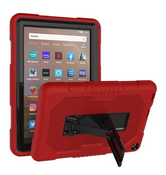 Kritje za Amazon Kindle Fire HD8 Plus 2020 Tablet Funda Otroci Varno Težka Silikonski Težko Za Amazon Fire HD 8 2020 Primeru + Film