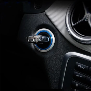 Avto styling Vžiga Preklopite pokrov trim key Ring Luknjo Krog Nalepke za za C E Razred GLA CLA GLC W205 W212 X253 C117