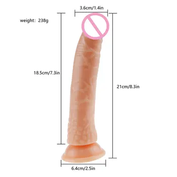 Traku Na Veliki Dildo Ne Vibrator Sex Igrače Za Žensko Realističen Dildo Ogromen Mehak Penis Vibarting Vagina Prostate Erotično Masažo Seksi