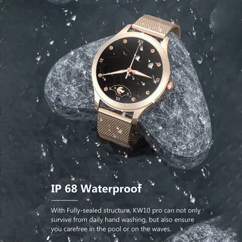 2020 za Pametno Gledati Moda Luksuzni Vodoodporni ročno uro iz Nerjavečega Jekla Zapestnico Ženske Smartwatch Fitnes Tracker Za IOS Android